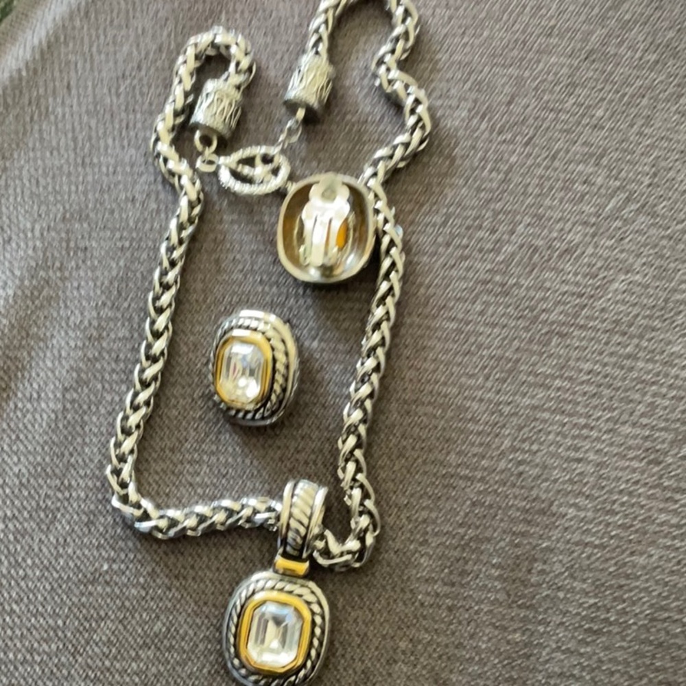 Necklace and earrings